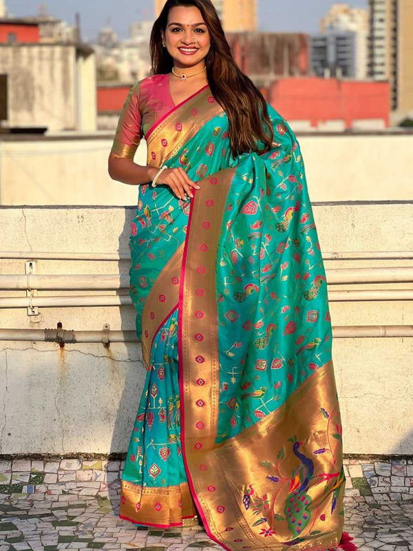 Soft Silk RIN116 RESHMA JAAL Silk Sarees Wedding Collections Wholesale Paithani Sarees Soft Silk Sarees Haldi Outfits Mehendi Outfits Sangeet Outfits