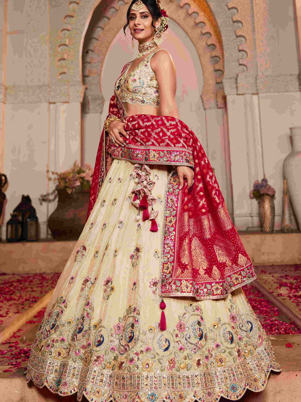 Tissue RIN197 2652 Lehengas Wholesale Designer Lehenga Bridal Lehenga Silk Lehenga