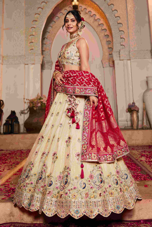 Tissue RIN197 2652 Lehengas Wholesale Designer Lehenga Bridal Lehenga Silk Lehenga