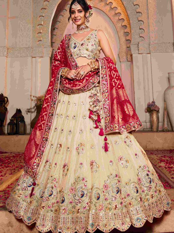 Tissue RIN197 2652 Lehengas Wholesale Designer Lehenga Bridal Lehenga Silk Lehenga