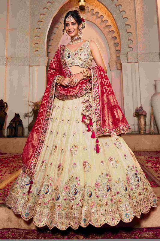 Tissue RIN197 2652 Lehengas Wholesale Designer Lehenga Bridal Lehenga Silk Lehenga
