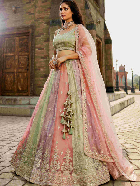Tissue RIN197 2653 Lehengas Wholesale Designer Lehenga Fancy Lehenga Wedding Lehenga