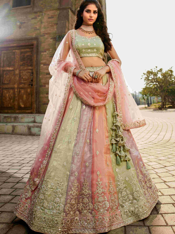 Tissue RIN197 2653 Lehengas Wholesale Designer Lehenga Fancy Lehenga Wedding Lehenga
