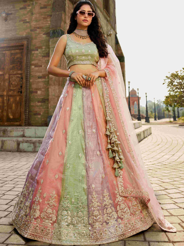 Tissue RIN197 2653 Lehengas Wholesale Designer Lehenga Fancy Lehenga Wedding Lehenga