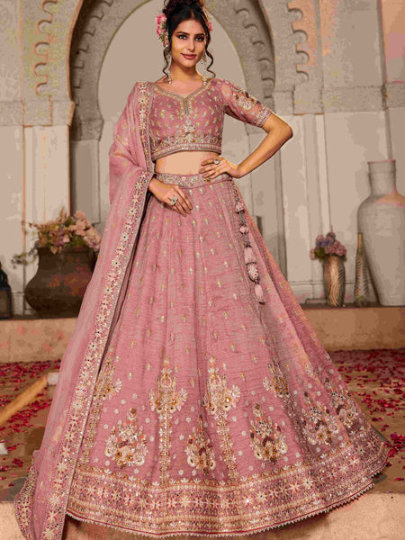 Tissue RIN197 2654 Lehengas Wholesale Designer Lehenga Fancy Lehenga Silk Lehenga