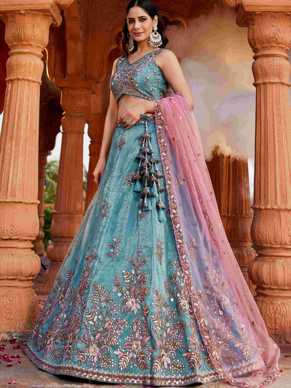 Tissue RIN197 2661 Lehengas Wholesale Designer Lehenga Fancy Lehenga Wedding Lehenga