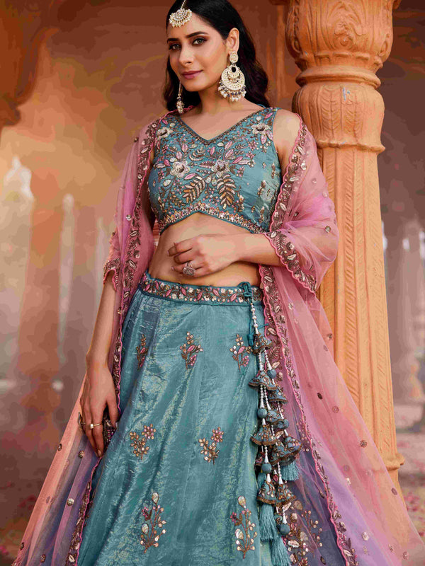 Tissue RIN197 2661 Lehengas Wholesale Designer Lehenga Fancy Lehenga Wedding Lehenga