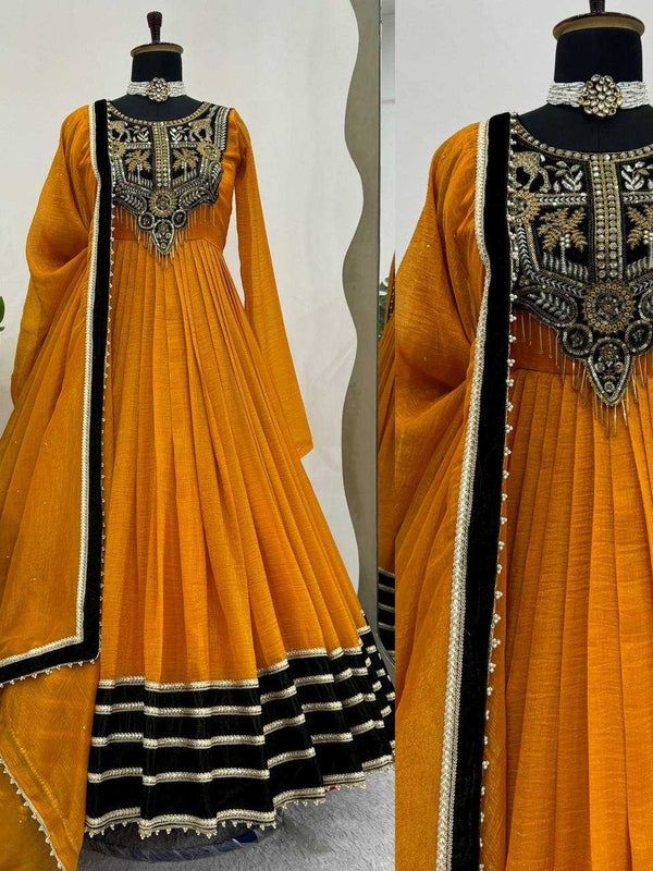 ELVET RIN169 5769 GOWNS WHOLESALE LONG VELVET SEQUIN GOWNS