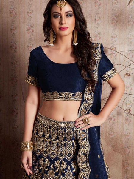 Velvet RIN197 2728 Lehengas Wedding Collections Festive Collections Wholesale Designer Lehenga Velvet Lehenga After-Party Outfits