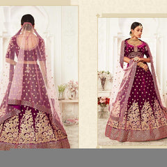 Velvet RIN197 Neo Traditional Vol-2-2726 Lehengas Wedding Collections Festive Collections Wholesale Designer Lehenga Net Fancy Lehenga Velvet Lehenga