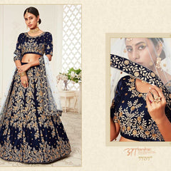 Velvet RIN197 Neo Traditional Vol-2-2726 Lehengas Wedding Collections Festive Collections Wholesale Designer Lehenga Net Fancy Lehenga Velvet Lehenga