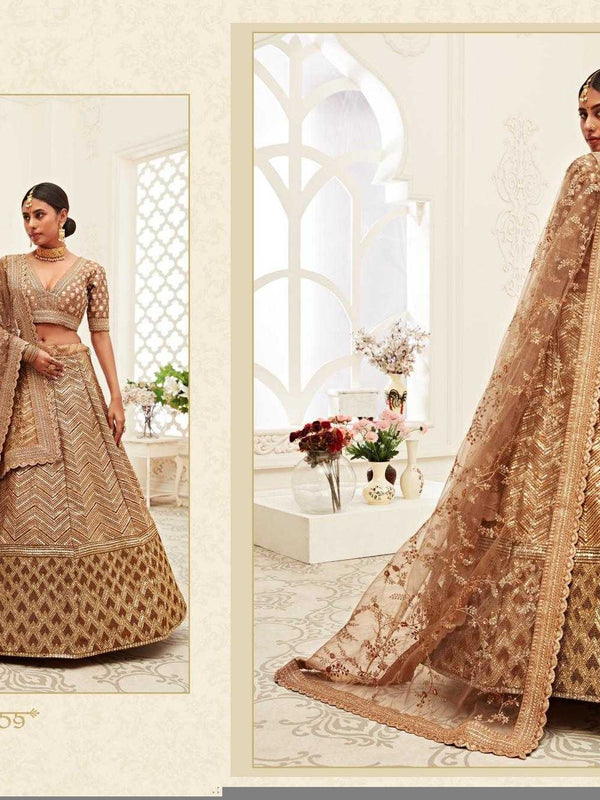 Velvet RIN197 Neo Traditional Vol-2-2726 Lehengas Wedding Collections Festive Collections Wholesale Designer Lehenga Net Fancy Lehenga Velvet Lehenga