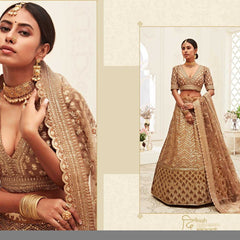 Velvet RIN197 Neo Traditional Vol-2-2726 Lehengas Wedding Collections Festive Collections Wholesale Designer Lehenga Net Fancy Lehenga Velvet Lehenga