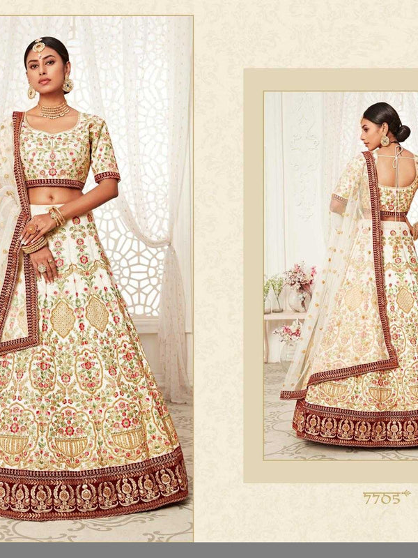 Velvet RIN197 Neo Traditional Vol-2-2726 Lehengas Wedding Collections Festive Collections Wholesale Designer Lehenga Net Fancy Lehenga Velvet Lehenga