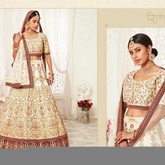 Velvet RIN197 Neo Traditional Vol-2-2726 Lehengas Wedding Collections Festive Collections Wholesale Designer Lehenga Net Fancy Lehenga Velvet Lehenga