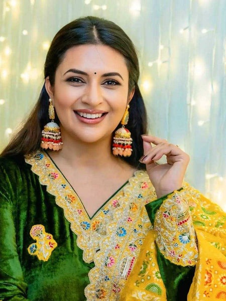 Velvet RIN215 1073 Kurti Bollywood Collections Wholesale Casual Kurtis Divyanka Tripathi