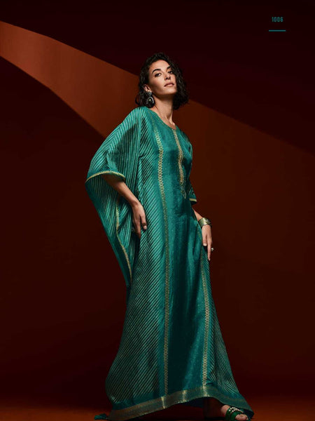 Viscose RIN184 VARSHA-PEARL Suits & Dresses Wedding Collections Festive Collections Wholesale Printed Suits Kaftan Dresses Handwork Suits