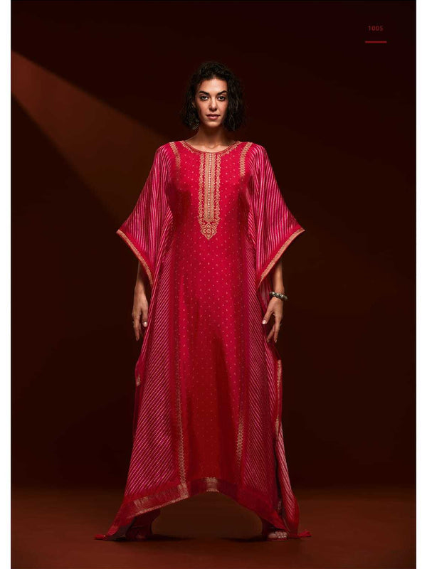 Viscose RIN184 VARSHA-PEARL Suits & Dresses Wedding Collections Festive Collections Wholesale Printed Suits Kaftan Dresses Handwork Suits