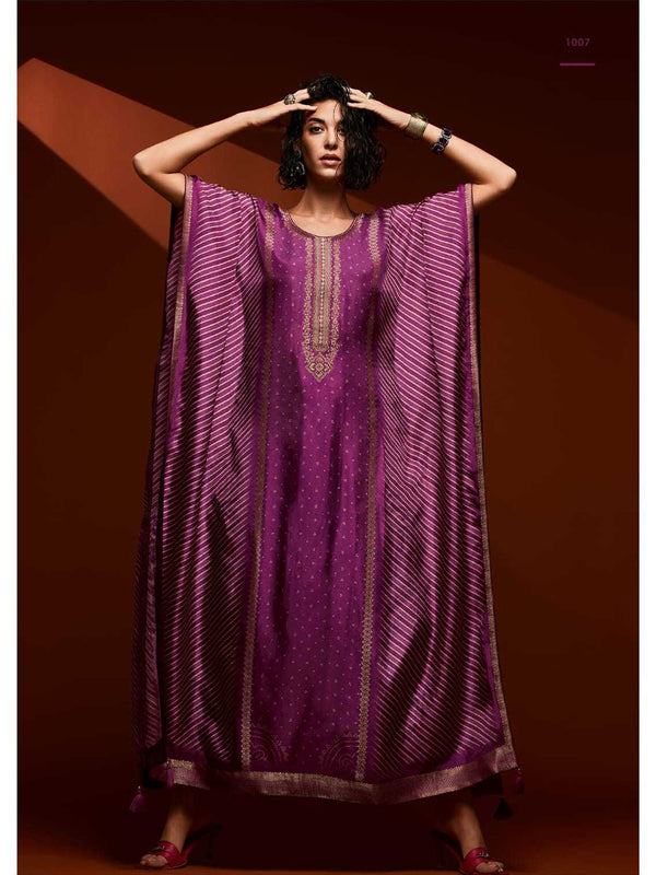 Viscose RIN184 VARSHA-PEARL Suits & Dresses Wedding Collections Festive Collections Wholesale Printed Suits Kaftan Dresses Handwork Suits