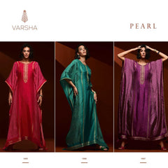 Viscose RIN184 VARSHA-PEARL Suits & Dresses Wedding Collections Festive Collections Wholesale Printed Suits Kaftan Dresses Handwork Suits